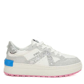 TÊNIS BRANCO ST-BOLD BRILHO DET AZUL SOLADO ROSA S 21854 0001 0013 SCHUTZ - Vintedoisk